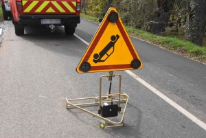 Retournac : en empêchant son chien de sauter par la fenêtre, elle perd le contrôle de sa voiture