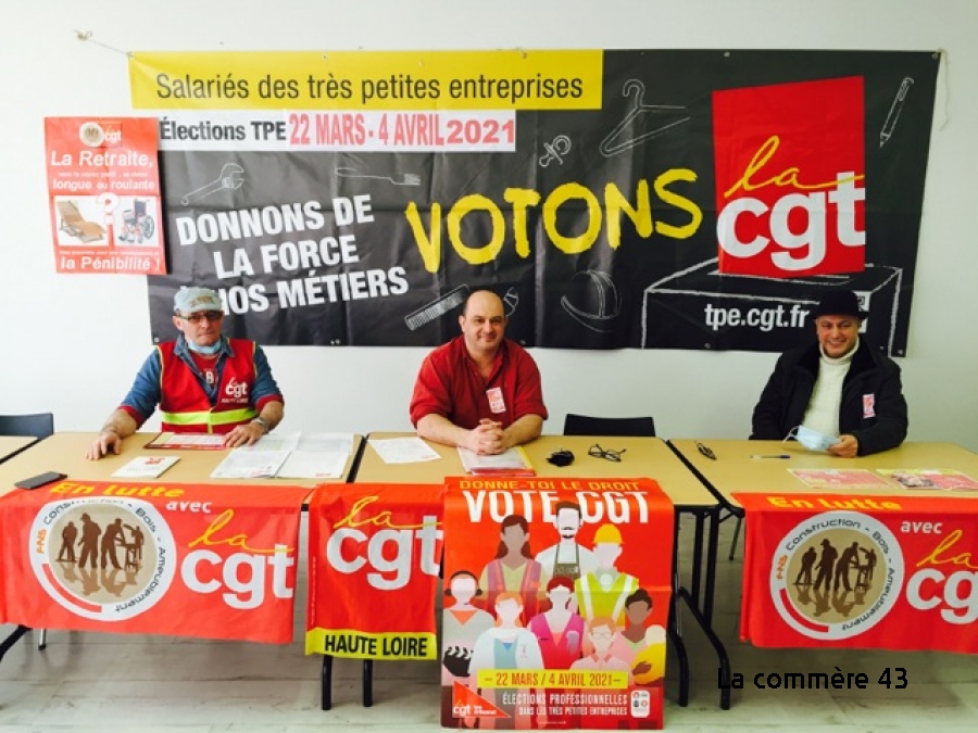 TPE elections: the CGT presents its candidate, employee of a construction company