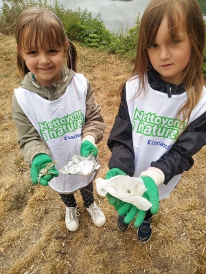 Bas-en-Basset : opération &quot;Nettoyons la nature&quot; à l&#039;école Louise-Michel