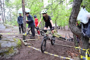 Saint-Maurice-de-Lignon : un show mouillé sur la compétition de VTT trial