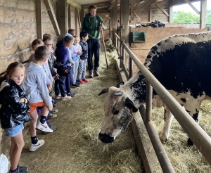 Saint-Maurice-de-Lignon : les CP-CE1 de l&#039;école publique dans une ferme pédagogique