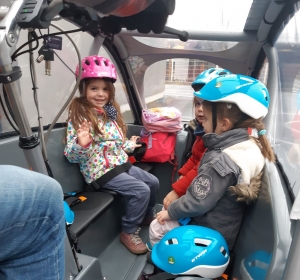 En vélo-bus le mercredi à l&#039;accueil de loisirs de Sainte-Sigolène