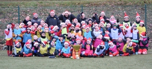 Sainte-Sigolène : un dernier entraînement magique pour les footballeurs