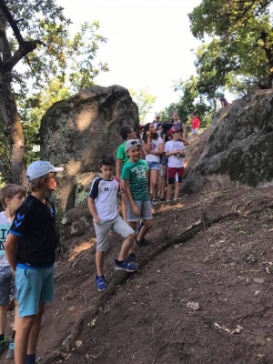 Monistrol-sur-Loire : le centre de loisirs du Beauvoir visite les fouilles du château vieux