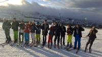 Monistrol-sur-Loire : des lycéens montent le mont Alambre en ski de randonnée