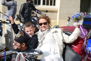 Retournac : Muriel et André, des mariés passionnés de moto