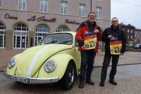 Pour annoncer l&#039;événement, Yves Beal, président de Cinéma m&#039;était conté, a demandé à Pascal Chapuis de venir avec sa Volkswagen Coccinelle de 1975 devant le Ciné Grenette.