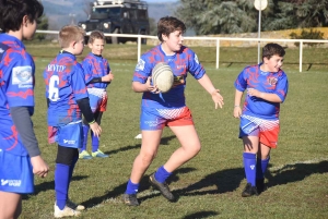 Monistrol-sur-Loire : un samedi enjoué pour l&#039;école de rugby du REVE XV