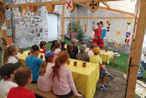 Lantriac : les écoliers du Chant des fontaines immergés dans les fêtes du Roi de l&#039;Oiseau