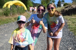 Lantriac : 200 participants pour la première course des couleurs