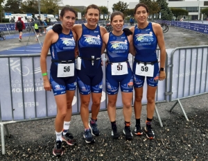 L&#039;équipe D3 duathlon femmes à Chateauroux