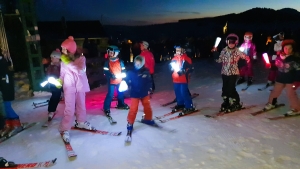 La dernière descente aux flambeaux de la saison à la station des Estables