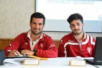 Fabien Guinand et Jordan Solze s&#039;occupent de l&#039;école de foot.