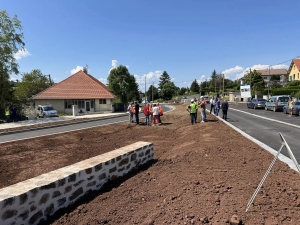 L&#039;entrée nord du Monastier-sur-Gazeille réaménagée