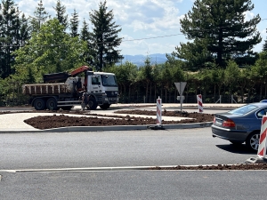 L&#039;entrée nord du Monastier-sur-Gazeille réaménagée