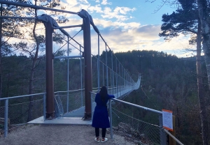 Passerelle himalayenne des gorges du Lignon : des chiffres de fréquentation vertigineux