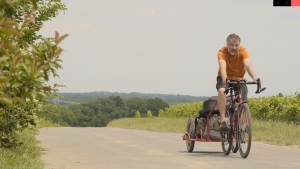 Après une pause artistique à Bas-en-Basset, ce musicien va reprendre son voyage à vélo