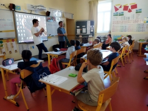 Yssingeaux : trois instruments présentés aux enfants de l&#039;école Jean-de-la-Fontaine