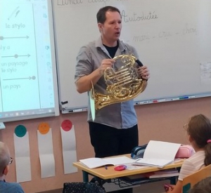 Yssingeaux : trois instruments présentés aux enfants de l&#039;école Jean-de-la-Fontaine