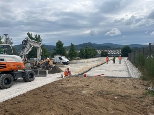 Yssingeaux : les travaux du parking de Choumouroux ont repris