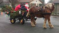 Lapte : le Père Noël arrive en calèche à l&#039;école de &quot;Verne&quot;