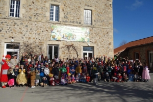 Lantriac : 130 écoliers dans le village pour fêter Carnaval