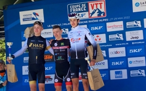 VTT : Nathan Cornillon remporte la manche de Coupe de France au Bessat