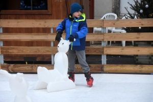 Yssingeaux : la patinoire est ouverte sur la place du Marché