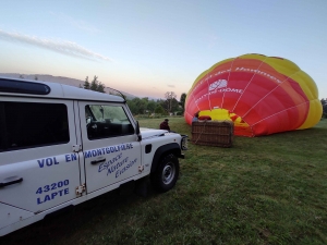 Franck Vergon fait voler en montgolfière au-dessus des Sucs