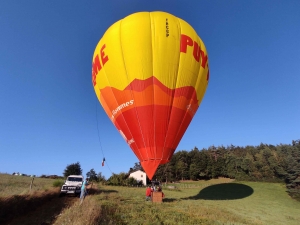 Franck Vergon fait voler en montgolfière au-dessus des Sucs