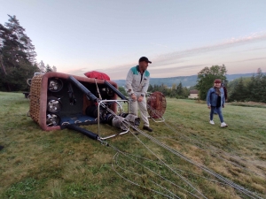 Franck Vergon fait voler en montgolfière au-dessus des Sucs