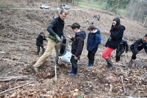 Yssingeaux : des collégiens de Jean-Monnet participent au reboisement d&#039;une forêt