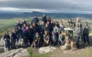 Retournac : 22 Cadets de la gendarmerie guidés par les Rangers de la Haute-Loire