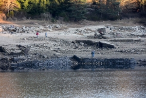 Lapte : les ruines de Piboulet, une attraction sortie des eaux au barrage de Lavalette