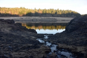 Lapte : les ruines de Piboulet, une attraction sortie des eaux au barrage de Lavalette