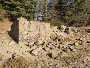 Lapte : les ruines de Piboulet, une attraction sortie des eaux au barrage de Lavalette