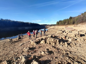 Lapte : les ruines de Piboulet, une attraction sortie des eaux au barrage de Lavalette