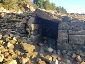 Lapte : les ruines de Piboulet, une attraction sortie des eaux au barrage de Lavalette