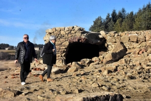 Lapte : les ruines de Piboulet, une attraction sortie des eaux au barrage de Lavalette