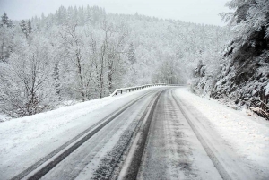 La D7 entre Saint-Jeures et Yssingeaux