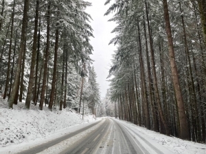 La neige comme cadeau de Noël