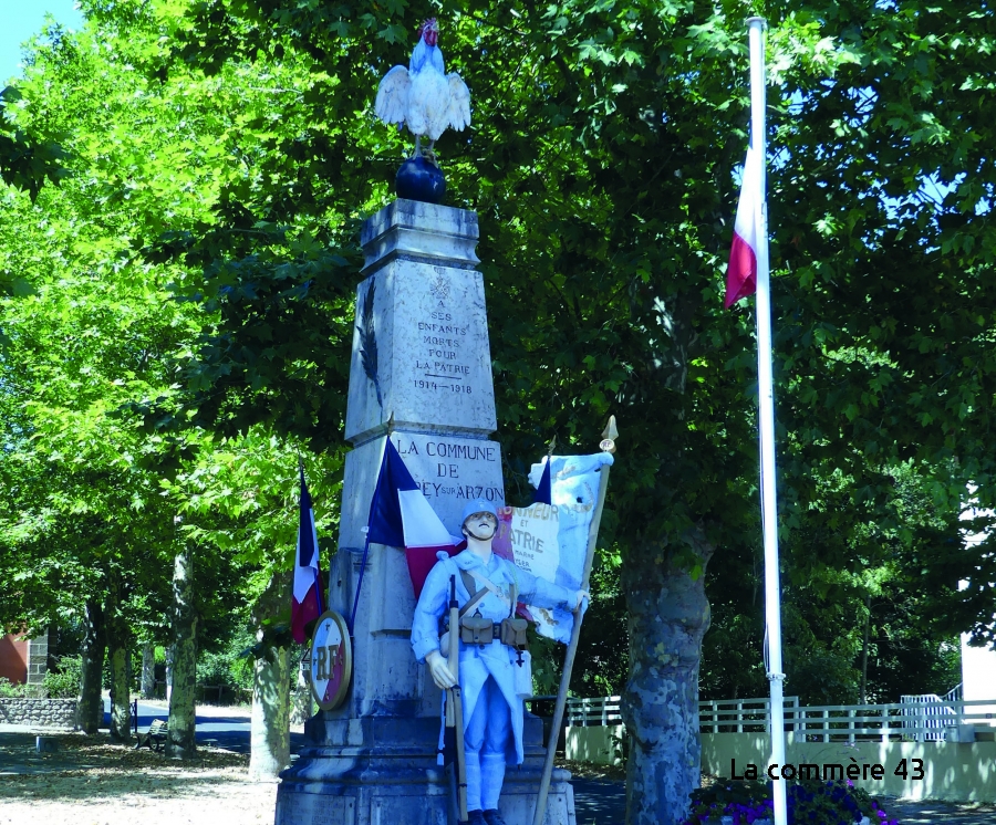 Vorey : Le 11 Novembre, Une Cérémonie Pour Les 100 Ans Du Monument Aux ...