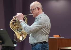 Henri Durieux, président de la Batterie Fanfare de Velay Synergie