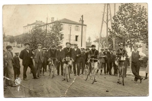 Une course de vélo en 1920