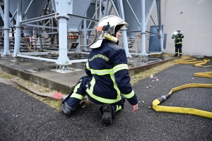 Saint-Romain-Lachalm : un exercice collectif pour les pompiers chez Leygatech