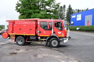 Saint-Romain-Lachalm : un exercice collectif pour les pompiers chez Leygatech