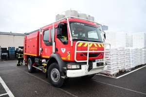 Saint-Romain-Lachalm : un exercice collectif pour les pompiers chez Leygatech