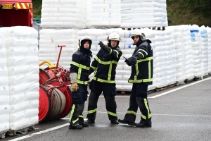 Saint-Romain-Lachalm : un exercice collectif pour les pompiers chez Leygatech