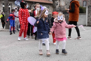 Riotord : des enfants doublement masqués pour Mardi-Gras