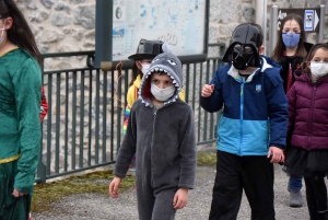 Riotord : des enfants doublement masqués pour Mardi-Gras